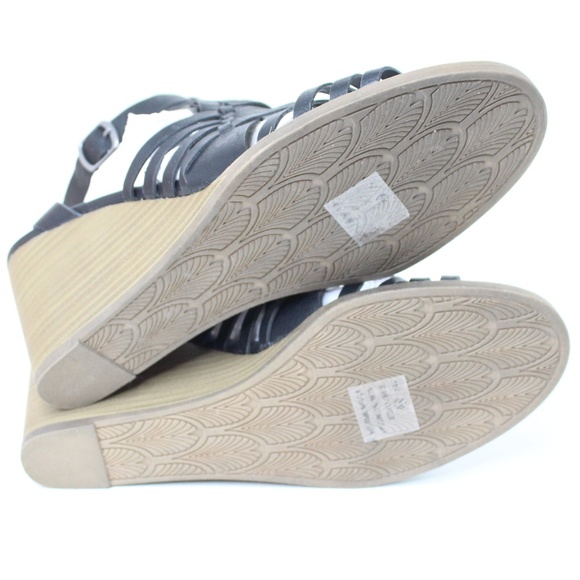 Maurices Jaycee Braid Wedges 11M NWT NIB Gladiator - Picture 6 of 7